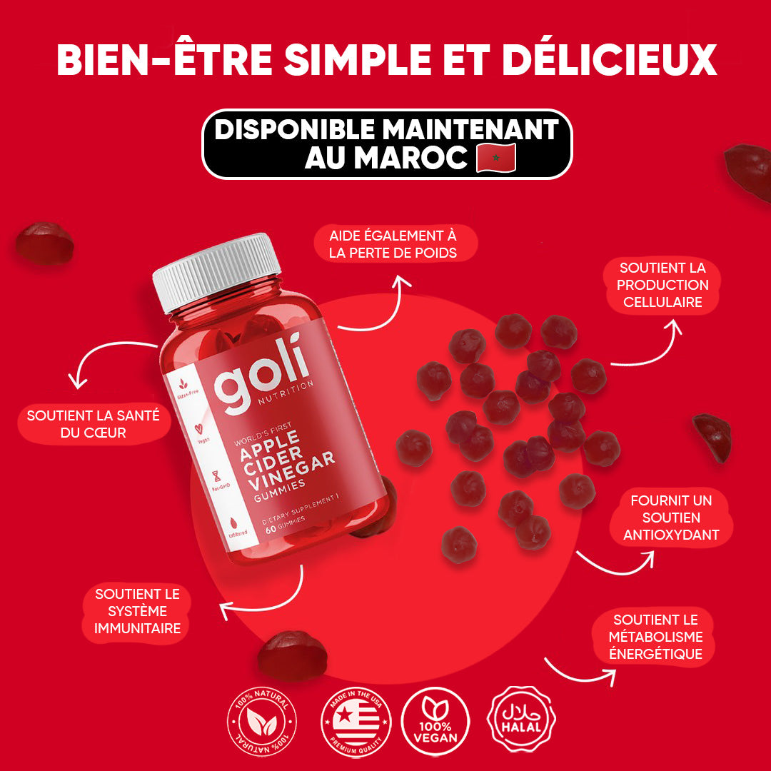 Goli Gummies au vinaigre de cidre de pomme