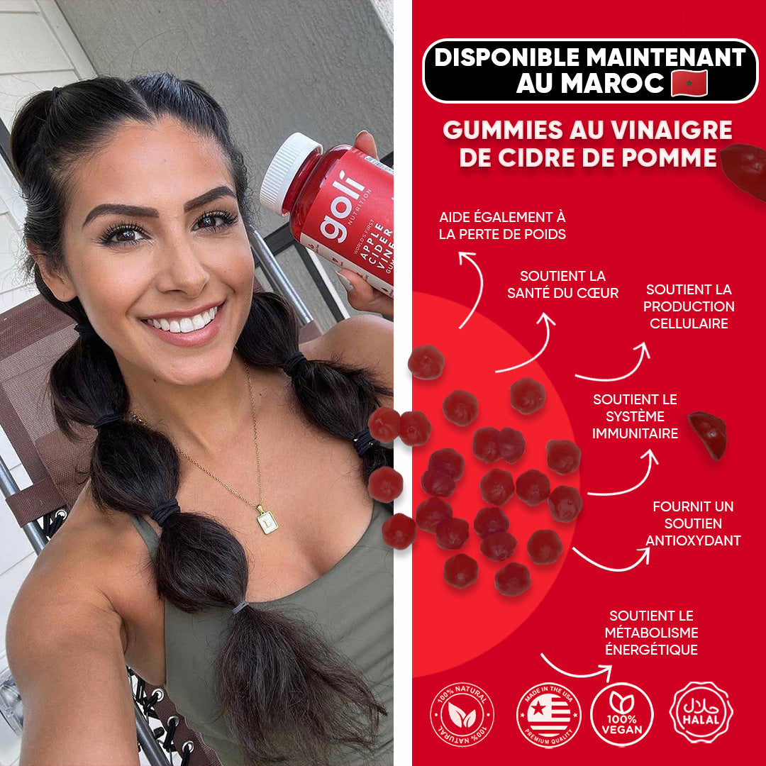 Goli Gummies au vinaigre de cidre de pomme